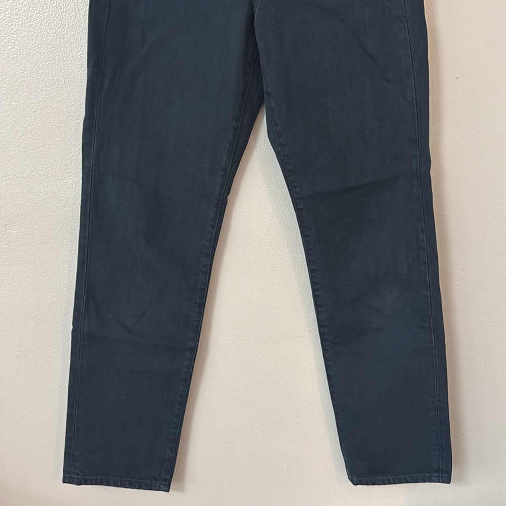 Veronica Beard Ryleigh Slim Straight High Rise Jeans in Petrol - Picture 4 of 9